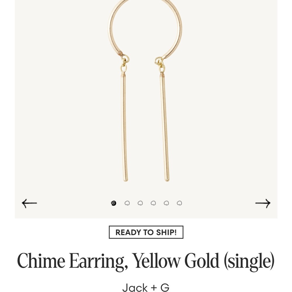 PAIR Catbird 14k Gold Chime Earrings PAIR - Picture 2 of 2